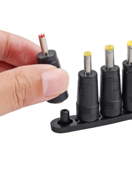 Kit de 8 Adaptadores de Conector de Poder DC Universal 5.5x2.1mm