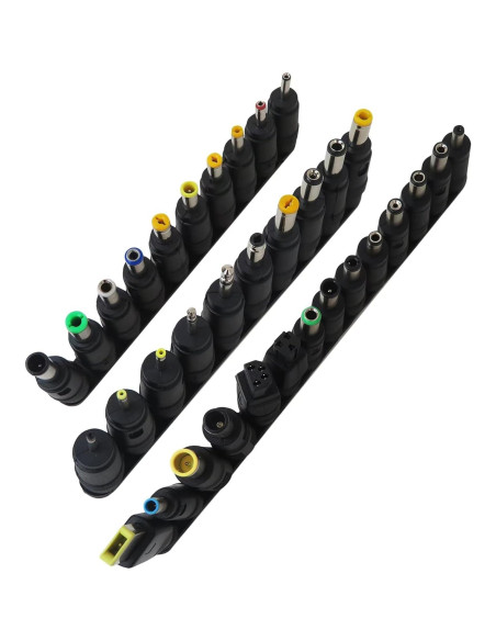 Kit 34 Enchufes Universales DC MUNTICO 5.5x2.1mm para Laptop