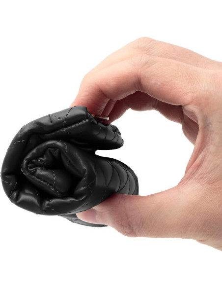 Estuche Doble para Gafas de Cuero Negro con Cierre Seguro