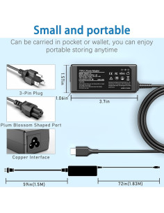 Cargador USB-C 45W para HP Chromebook X360 y más 2