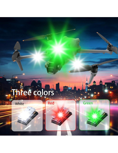 Luz Estroboscópica para Drones HENWAFX, LED Multicolor, 1Pcs