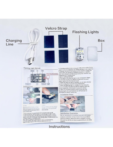 Luz Estroboscópica para Drones HENWAFX, LED Multicolor, 1Pcs