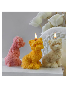 Molde de Silicona 3D ESEDAGE para Vela y Jabón - Perro