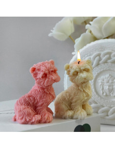 Molde de Silicona 3D ESEDAGE para Vela y Jabón - Perro 2