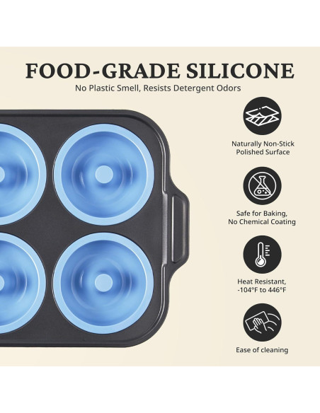 Molde de Silicona para Donuts BRONYPRO 8 Cavidades Antiadherente