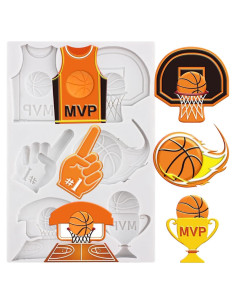 Molde de Silicona para Fondant Baloncesto MINFEIDMS 8x7 cm