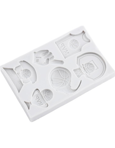 Molde de Silicona para Fondant Baloncesto MINFEIDMS 8x7 cm