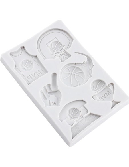 Molde de Silicona para Fondant Baloncesto MINFEIDMS 8x7 cm