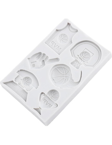 Molde de Silicona para Fondant Baloncesto MINFEIDMS 8x7 cm