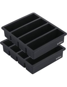 Bandejas de Hielo de Silicona Witice - 2 Piezas, Cubos Grandes 2