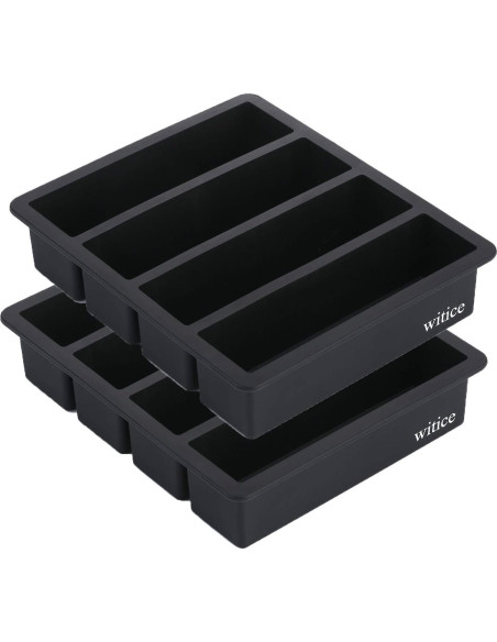 Bandejas de Hielo de Silicona Witice - 2 Piezas, Cubos Grandes