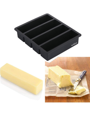 Bandejas de Hielo de Silicona Witice - 2 Piezas, Cubos Grandes