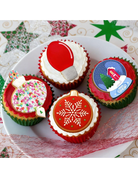 Juego de Cortadores de Galletas Navideñas Heyiminy 4 Piezas