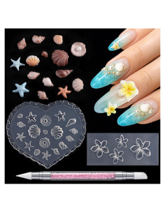 Juego de Moldes de Silicona Furtherpretty para Uñas 3D