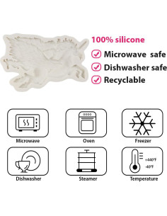 Molde de Silicona Caballo Volador QDMOLDS 25x17 cm 2