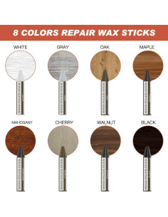 Palitos de Relleno de Madera DEWEL 8 Colores para Reparación 2