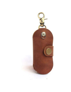 Organizador de Llaves de Cuero Crazy Horse Vintage - Funda Compacta