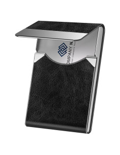 Estuche para Tarjetas de Visita DMFLY Negro con Cierre Magnético