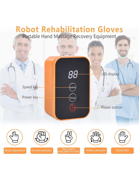 Guantes de Rehabilitación GENDOING Mano Izquierda M Ajustables