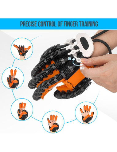 Guantes de Rehabilitación TopLeder Mano Izquierda L Masaje