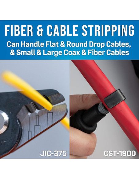 Kit de Preparación de Fibra Jonard TK-121 - 12 Herramientas