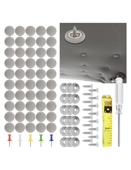 Kit de Reparación de Techo de Coche HAOBO 50 Remaches y Herramientas