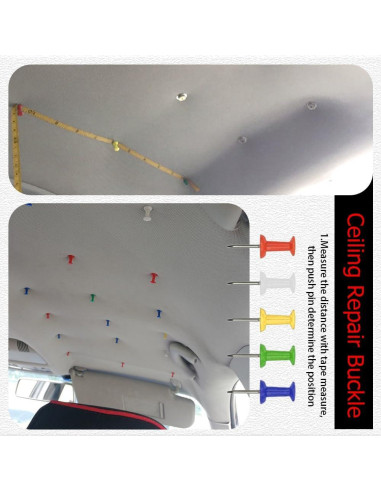 Kit de Reparación de Techo de Coche HAOBO 50 Remaches y Herramientas