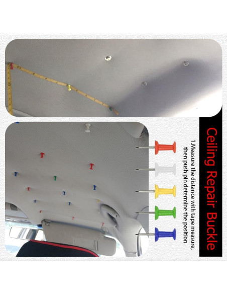 Kit de Reparación de Techo de Coche HAOBO 50 Remaches y Herramientas