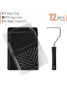 Kit de Pintura Bates - Bandeja 15.24 cm, 12 Piezas 2