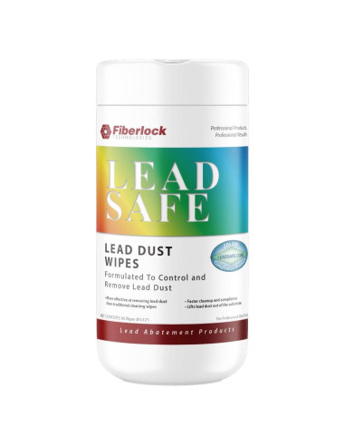 Toallitas Fiberlock LeadSafe para polvo de plomo, 90 unidades