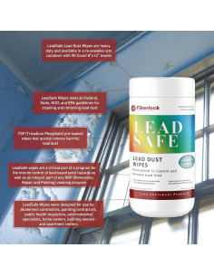 Toallitas Fiberlock LeadSafe para polvo de plomo, 90 unidades 2