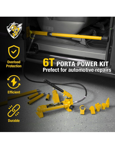 Kit Hidráulico YELLOW JACKET 6 Toneladas Porta Power