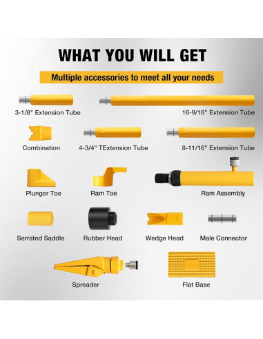 Kit Hidráulico YELLOW JACKET 6 Toneladas Porta Power