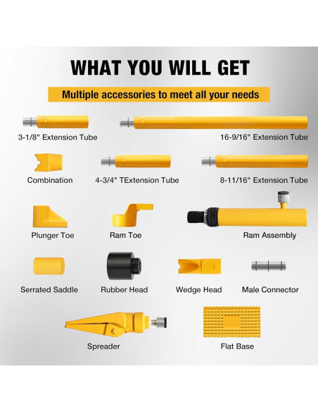 Kit Hidráulico YELLOW JACKET 6 Toneladas Porta Power