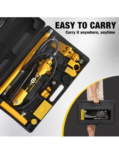 Kit Hidráulico YELLOW JACKET 6 Toneladas Porta Power