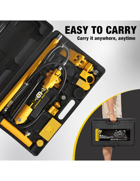 Kit Hidráulico YELLOW JACKET 6 Toneladas Porta Power