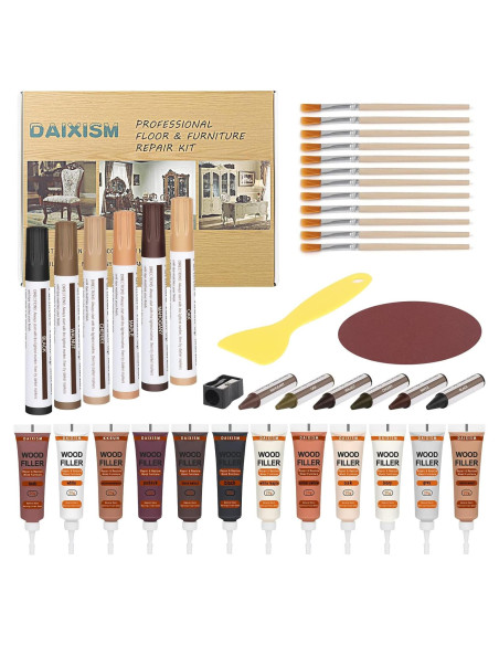 Kit de Reparación de Madera DAIXISM - 39 Piezas para Muebles