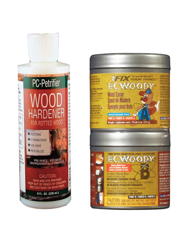 Kit de Epoxi para Reparación de Madera PC-Products 170 g y 227 g