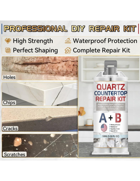 Kit de Reparación de Encimeras de Cuarzo Nozerix 173g