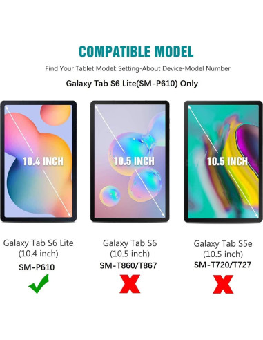 Protector de Pantalla PYS para Galaxy Tab S6 Lite 10.4" Antirreflejo