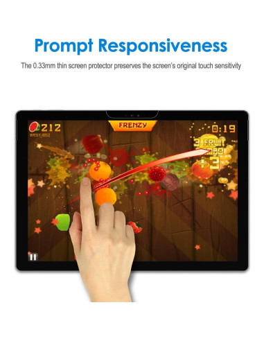 Protector de Pantalla JETech para Microsoft Surface Pro 6/5/4 Vidrio Templado