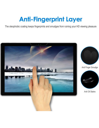 Protector de Pantalla JETech para Microsoft Surface Pro 6/5/4 Vidrio Templado