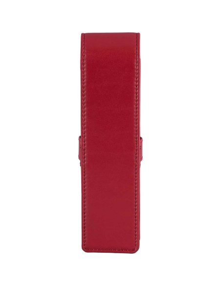 Estuche de Cuero DiLoro Doble para Plumas Rojo 150mm