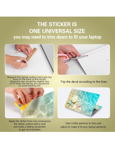 icolor Pegatina para Laptop Estrella de Mar 15.6" Universal 2