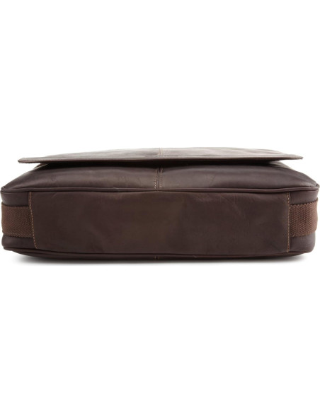 Bolso Mensajero de Cuero Colombiano Kenneth Cole 15.6" Marrón