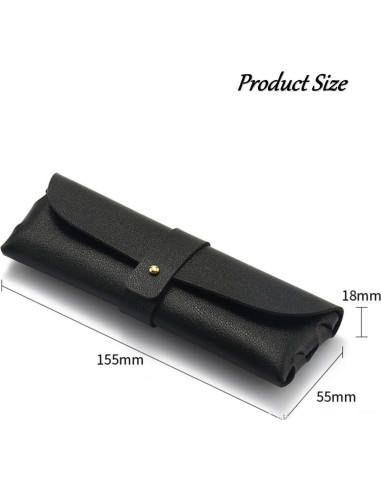 Paquete de 8 estuches de gafas de PU suave - Blanco y negro