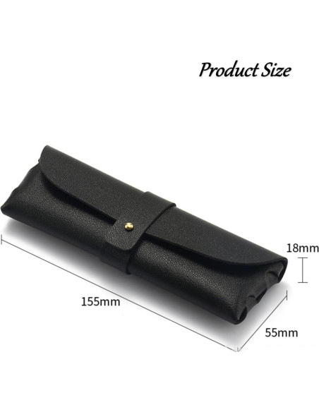 Paquete de 8 estuches de gafas de PU suave - Blanco y negro