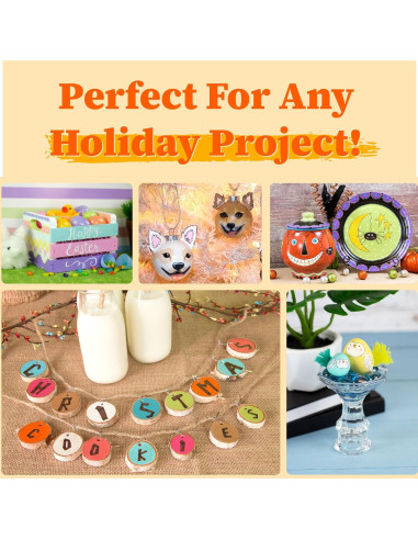 Set de Pintura Acrílica Satinada Multi-Superficie DecoArt 24 Colores 1419.53 ml