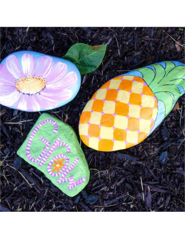 Set de Pintura Acrílica Satinada Multi-Superficie DecoArt 24 Colores 1419.53 ml