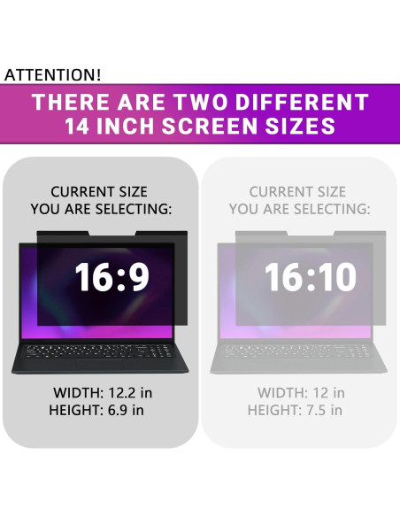 Pantalla de Privacidad Magnética PYS 14" Antirreflejo